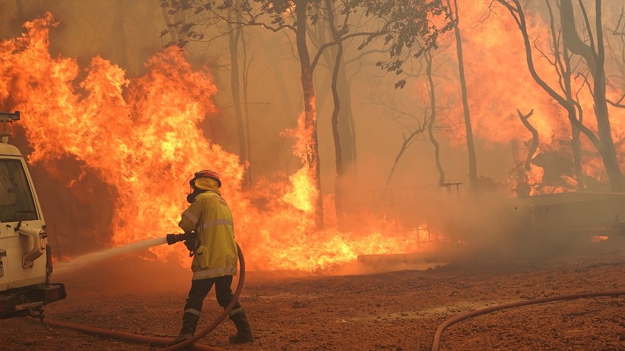 Pożary lasów w okolicach Perth w Australii. Fot. DFES / Evan Collis.