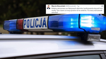 "Znany warszawski adwokat". Kolejne zatrzymanie ws fałszywych alarmów