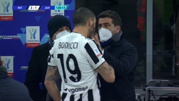Leonardo Bonucci nie wytrzymał. Piłkarz odepchnął rzecznika prasowego (WIDEO)