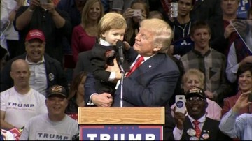 Chłopiec skradł show Donalda Trumpa