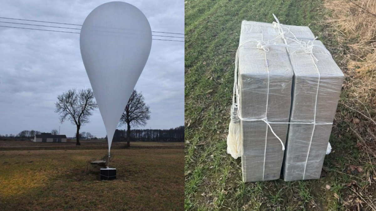 Balony z kontrabandą na Podlasiu. Akcja służb w pięciu powiatach
