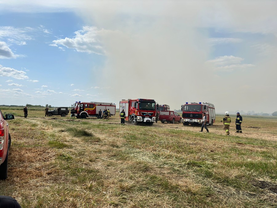 Podlaskie: Pożar w sąsiedztwie Biebrzańskiego Parku Narodowego