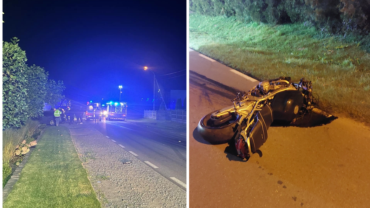 Tragiczny wypadek w Wielkopolsce. Nie żyje młody motocyklista