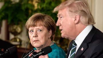 Trump i Merkel o NATO, Rosji i o wolnym handlu 