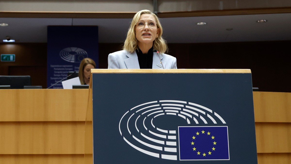 Cate Blanchett apeluje o pomoc uchodźcom w Parlamencie Europejskim. "Nie mogę odwrócić wzroku"