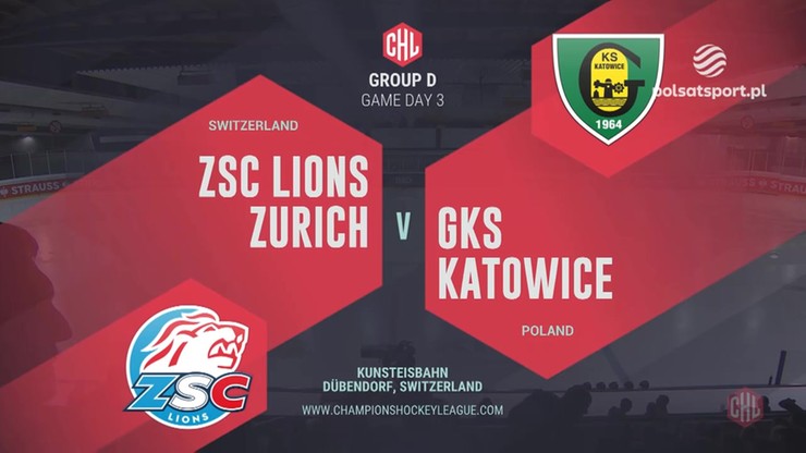 Lions Zurich - GKS Katowice 5:1. Skrót meczu 
