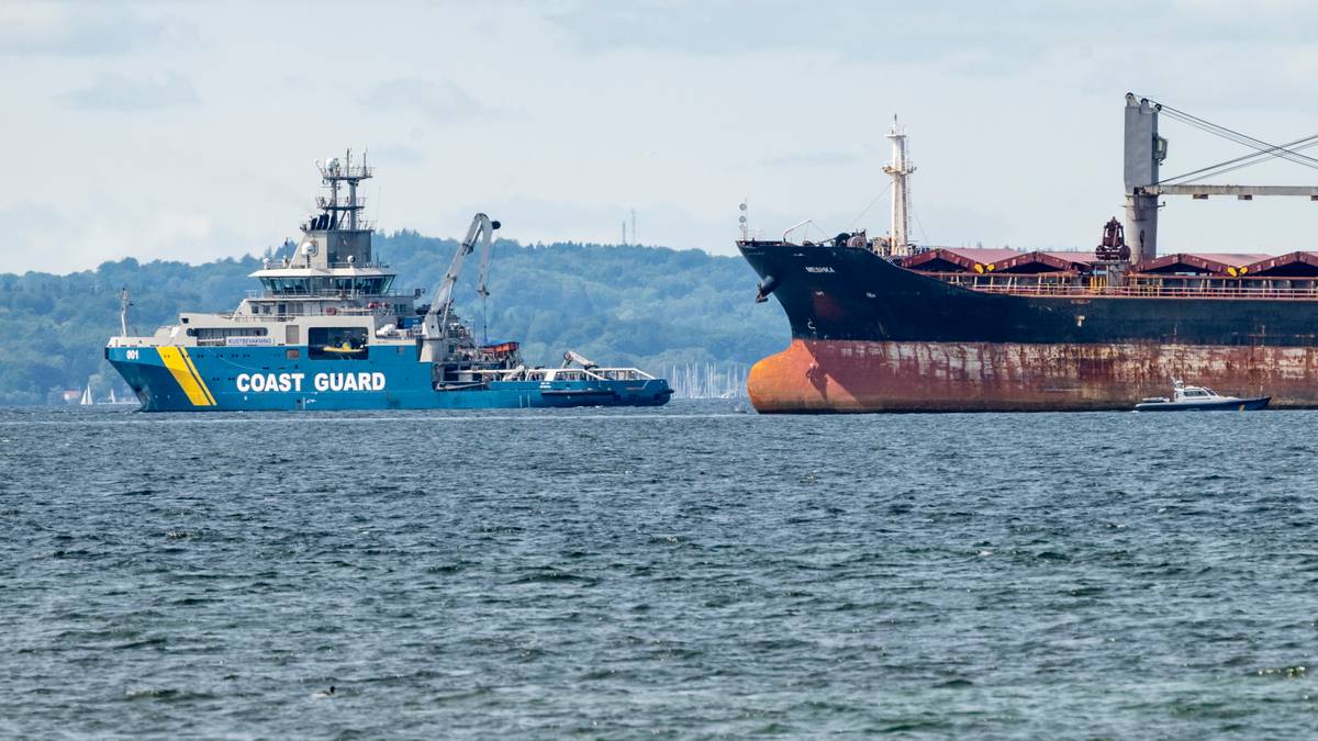 Statek utknął na mieliźnie na Bałtyku. Płynął do rosyjskiego portu