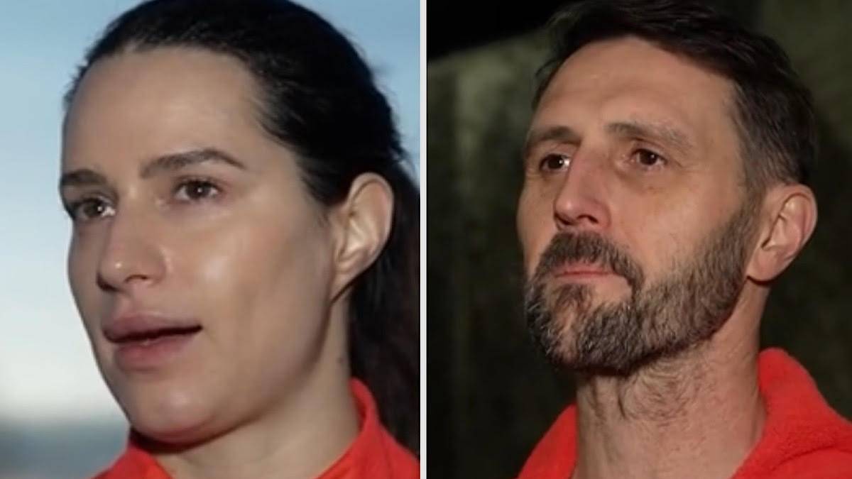 Portret kobiety i mężczyzny w zbliżeniu