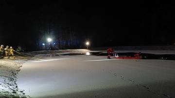 Tragedia na zamarzniętym stawie. Nie żyje 7-latek i jego matka