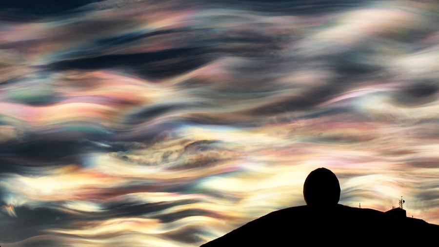Polarne chmury stratosferyczne. Fot. Pexels.