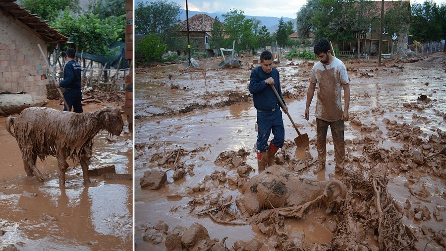 Fot. Facebook / Severe Weather Europe / @Elmalı Belediyesi.