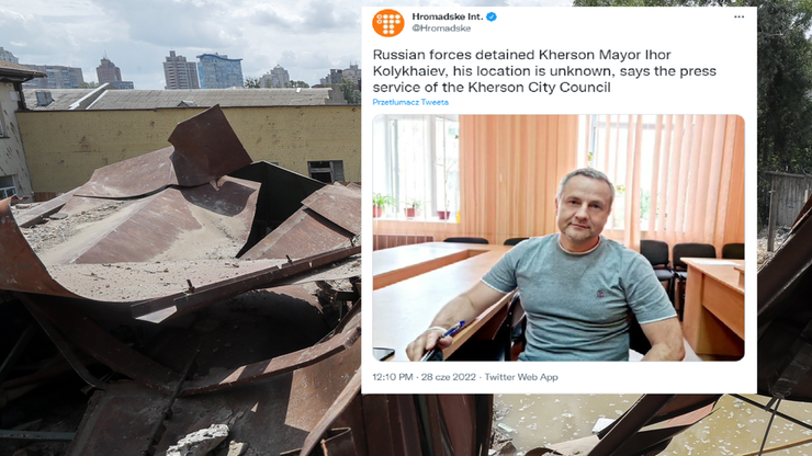 Wojna w Ukrainie. Media: Rosjanie porwali mera Chersonia