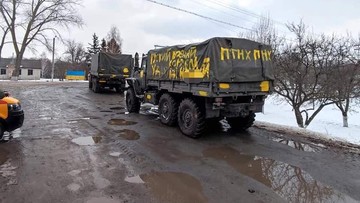 Ukraińska armia zniszczyła dwie rosyjskie kolumny wojskowe i 10 samolotów