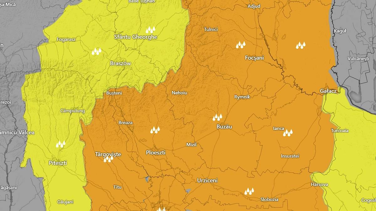 Bardzo wysokie ryzyko powodzi na Bałkanach. Fot. windy.com
