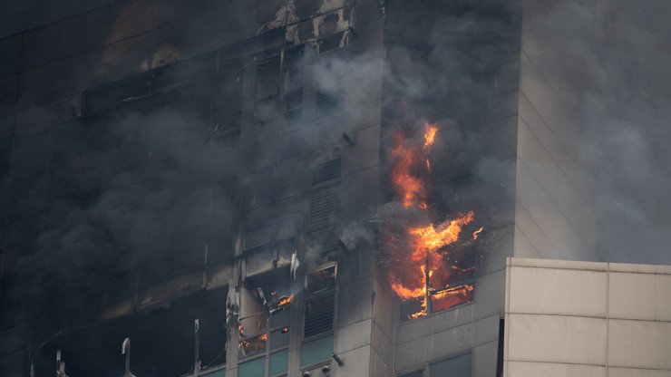 Korea Południowa. Co najmniej 88 rannych w pożarze wieżowca [WIDEO]