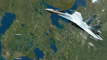 Finlandia odtajniła możliwy scenariusz wojny z Rosją. Początkiem byłoby rozbicie się myśliwca