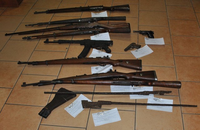 Nielegalny arsenał broni w Łabiszynie