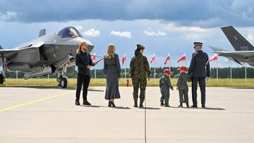 Powitanie F-35 w Polsce. Wzruszający moment na płycie lotniska