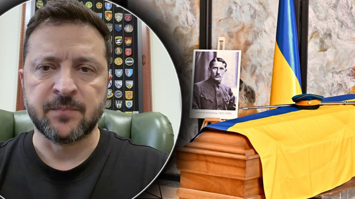 Zełenski: ekshumowano szczątki pierwszego przywódcy OUN