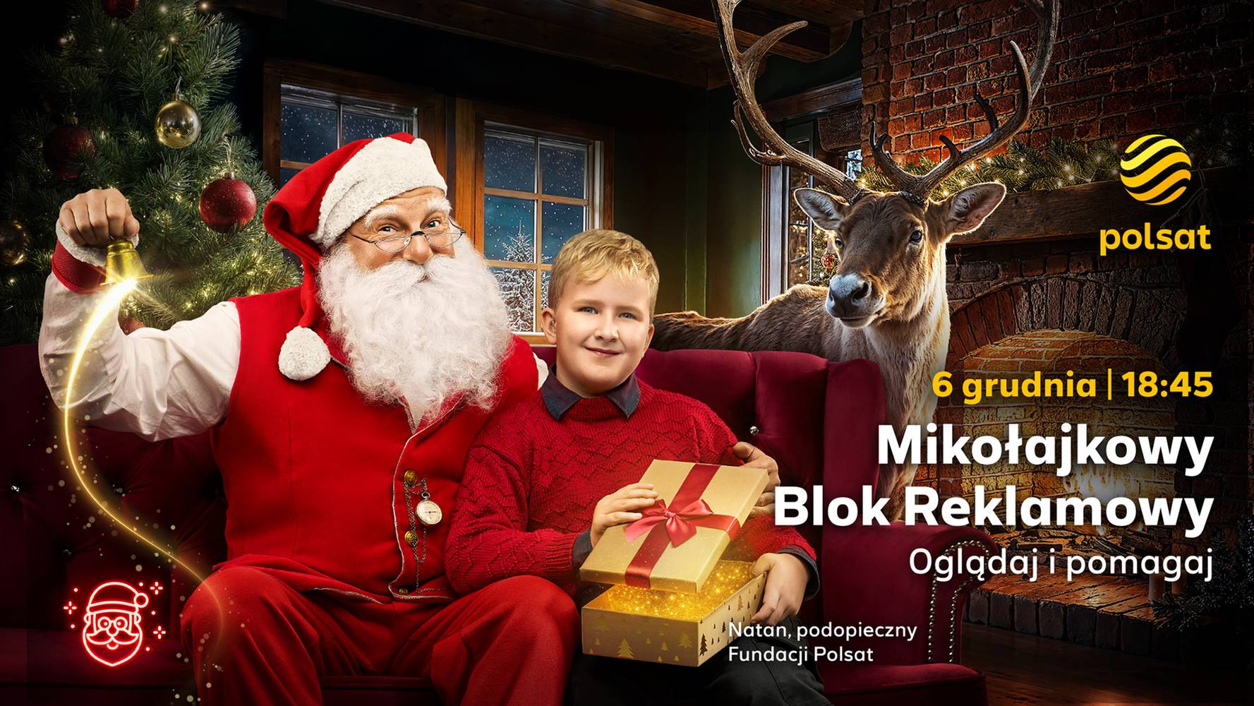 22. Mikołajkowy Blok Reklamowy - „Dźwięk Świąt”.  Włącz Polsat, obejrzyj reklamy i pomóż podopiecznym Fundacji Polsat