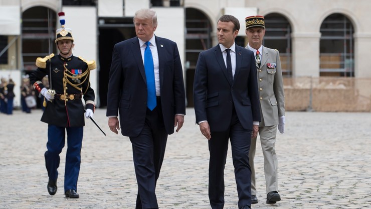 Macron: Francja i USA zgadzają się w sprawie "mapy drogowej" dla Syrii