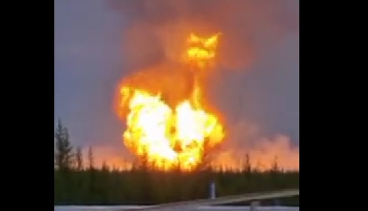 Rosja: Ogromny pożar na jednym z największych pól gazowych
