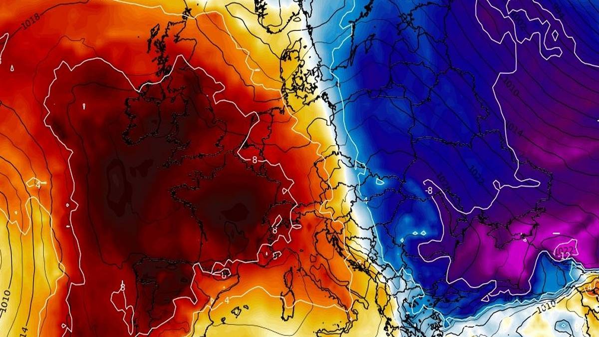 Czekają nas skrajności temperatury. Fot. Wxcharts.com