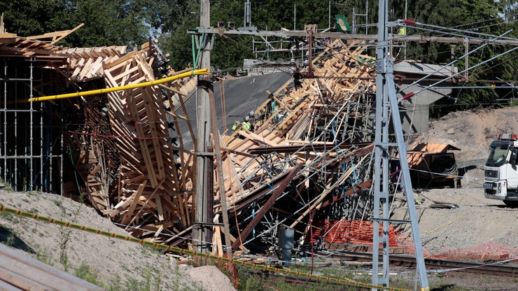 12 osób rannych po zawaleniu budowanego mostu w Szwecji