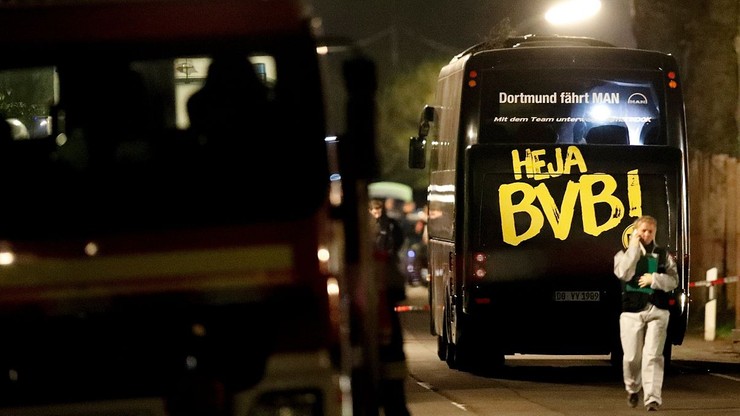Niemiecka prokuratura: Brak wątku islamskiego w zamachu na piłkarzy Borussii Dortmund