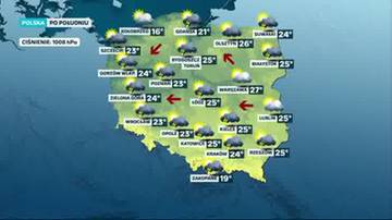 Prognoza pogody - piątek - 24 maja - rano