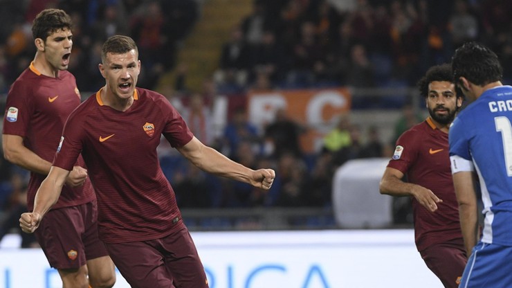 Szczęsny kontra Skorupski! Dzeko dwa razy pokonał Polaka