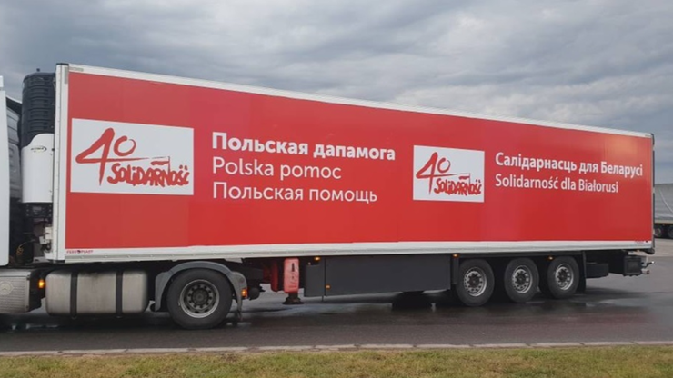 Ciężarówka z pomocą humanitarną nie została wpuszczona na Białoruś. Odjechała z granicy