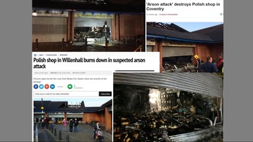 W Anglii spłonął polski sklep. Policja sprawdza, czy to był atak na tle narodowościowym