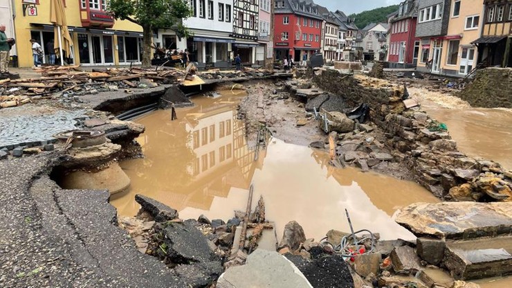 Powodzie w Niemczech i Belgii. 1300 osób zaginionych, straty mogą sięgać miliardów euro