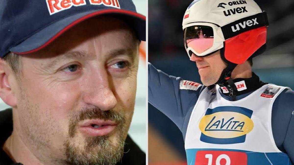 Kamil Stoch podczas zawod&oacute;w skok&oacute;w narciarskich