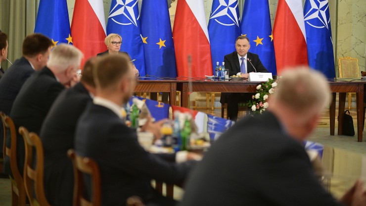 Posiedzenie Rady Bezpieczeństwa Narodowego. Andrzej Duda: bardzo merytoryczne spotkanie