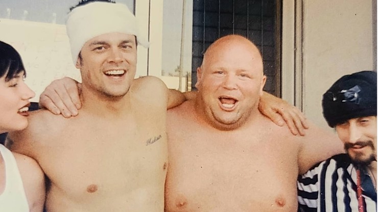 Eric Butterbean po walce z Johnny'm Knoxville