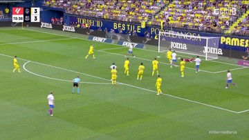 Gol Roberta Lewandowskiego w meczu Villarreal - FC Barcelona