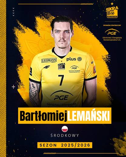 PGE GiEK Skra Bełchatów - skład na nowy sezon 2025/2026. Siatkarze, trener, transfery