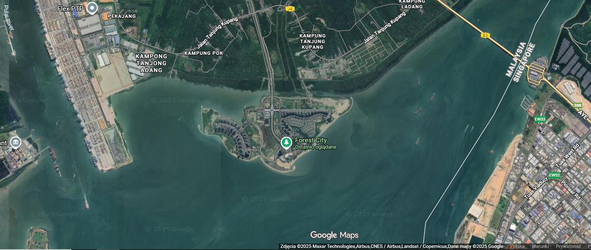 Forest City w Malezji, projekt zrealizowany przez Country Garden, mierzy się z problemami wyludnienia