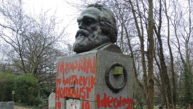 Nagrobek Karola Marksa w Londynie zniszczony drugi raz w tym miesiącu