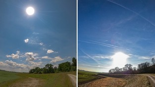 21.06.2021 10:00 W najdłuższy dzień w roku Słońce wznosi się 4-krotnie wyżej niż w najkrótszy dzień. Zobacz porównanie