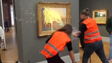 Niemieccy aktywiści obrzucili obraz Moneta ziemniaczanym puree