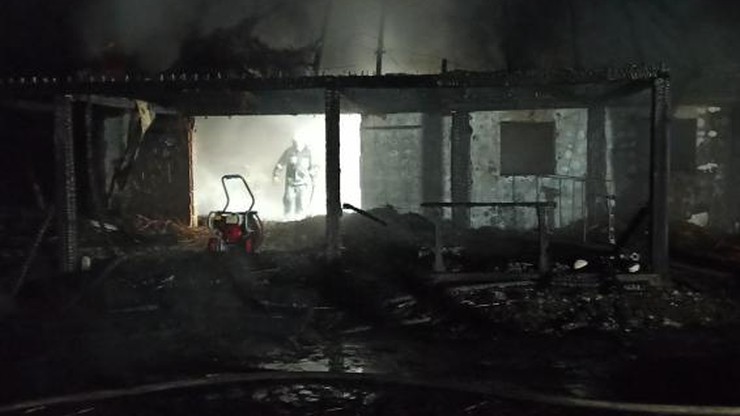 W pożarze domku letniskowego zginęli goście właściciela