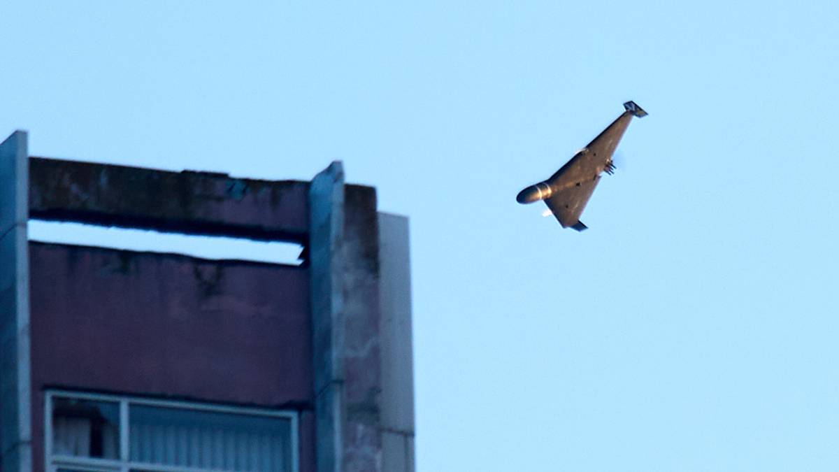 Rosyjski dron zestrzelony nad Białorusią. Leciał w kierunku Ukrainy