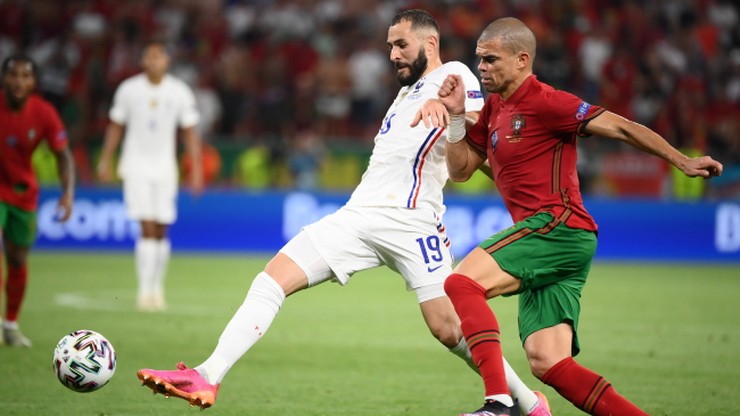 Euro 2020: Portugalia - Francja 1:1. Gol Karima Benzemy