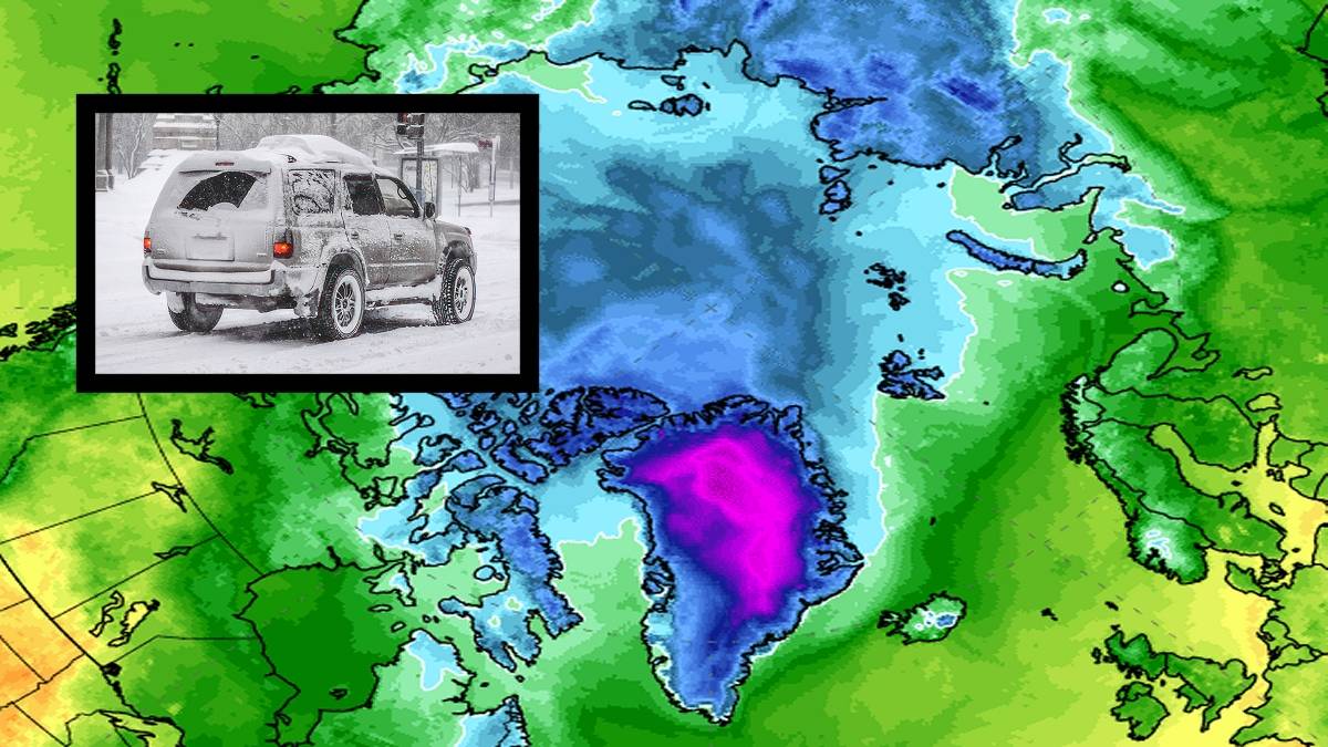 Pierwsze mrozy w Arktyce. Fot. climatereanalyzer.org