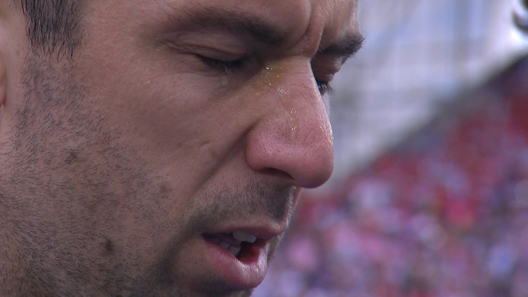 Najbardziej wzruszająca scena Euro 2016. Łzy Srny podczas hymnu (WIDEO)