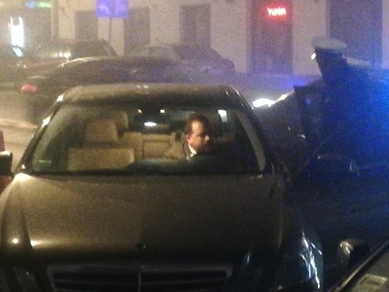 Artur Zawisza zatrzymany przez patrol policji