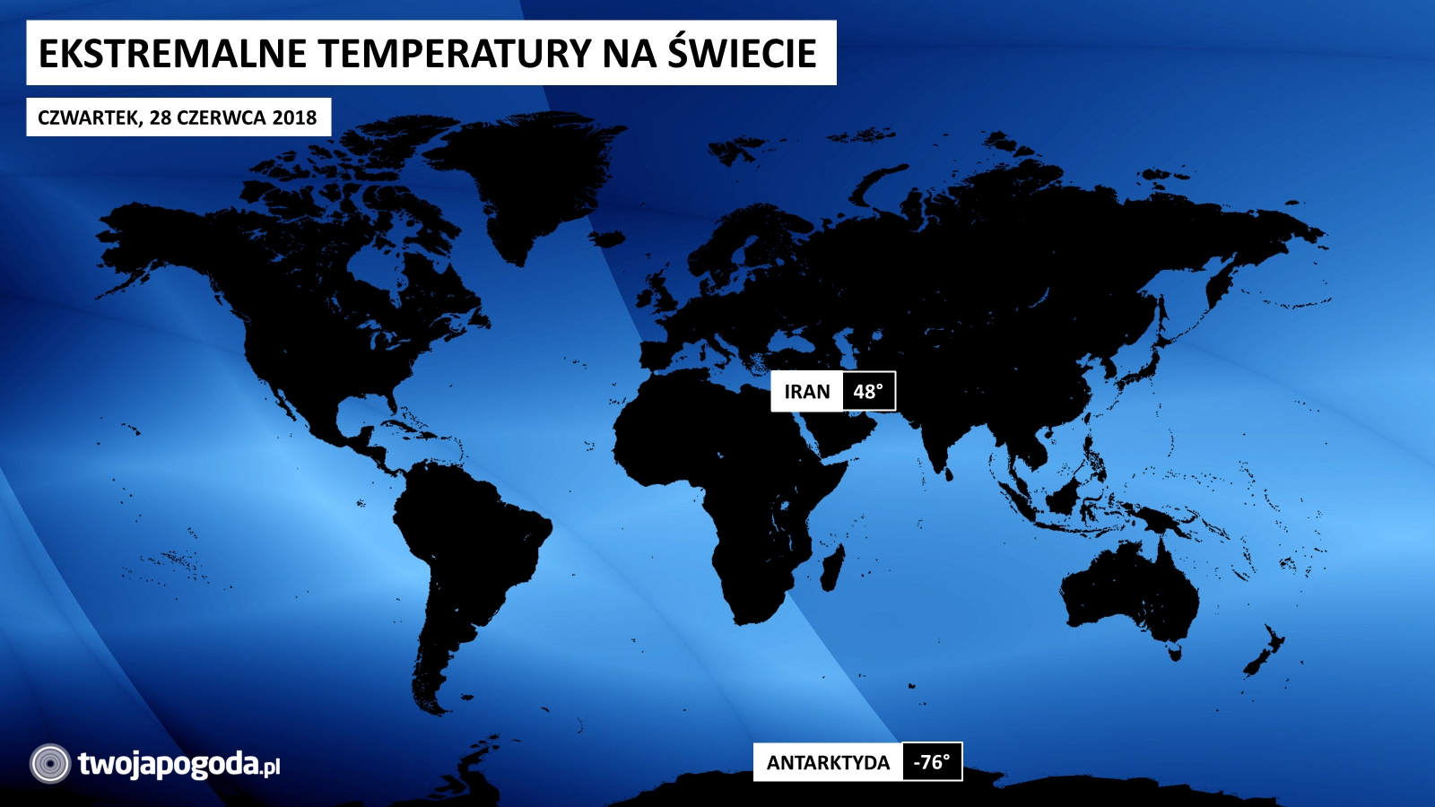 Skrajności temperatury na świecie